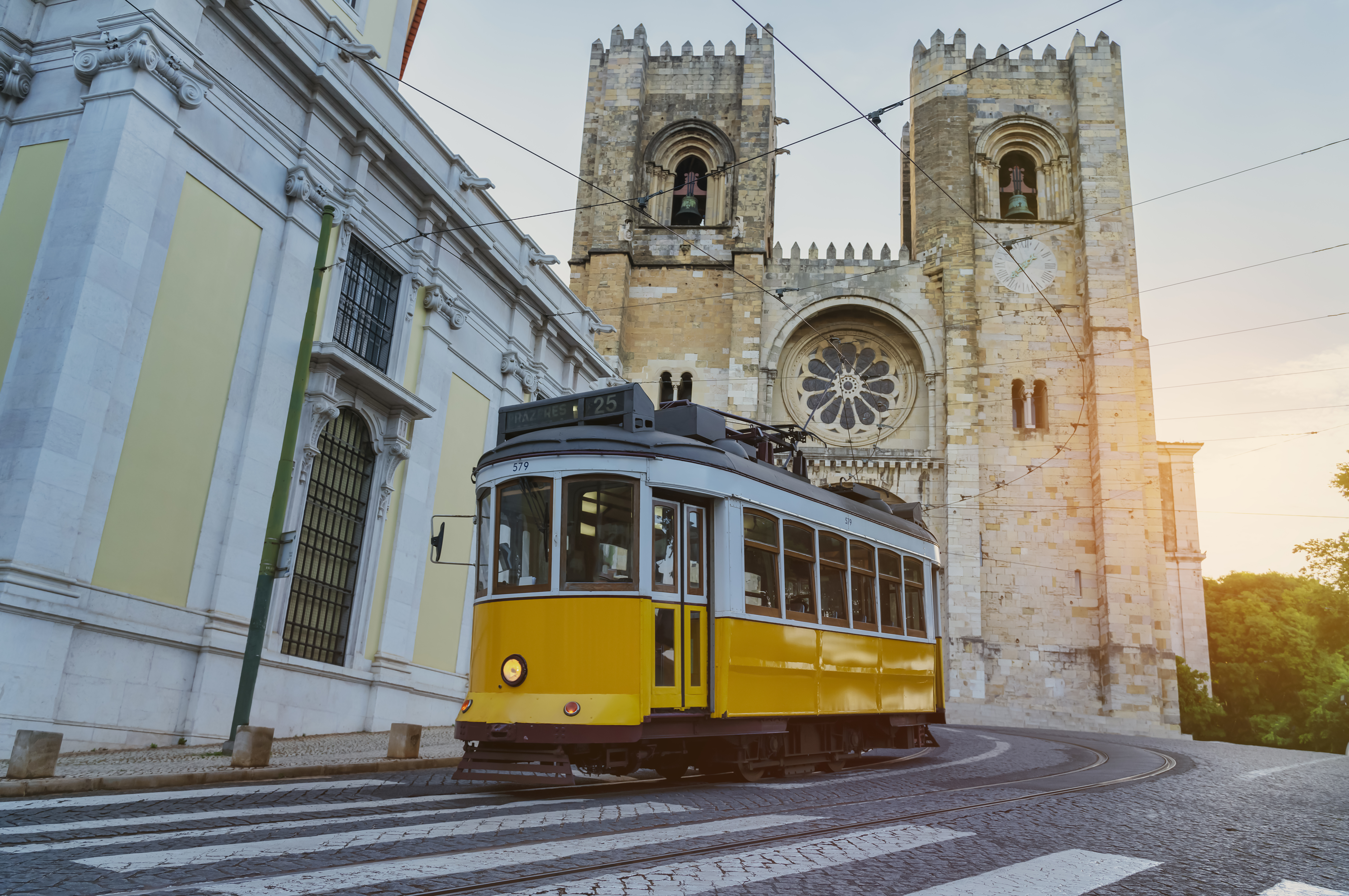 Tranvía en Lisboa - Camino de Santiago portugués