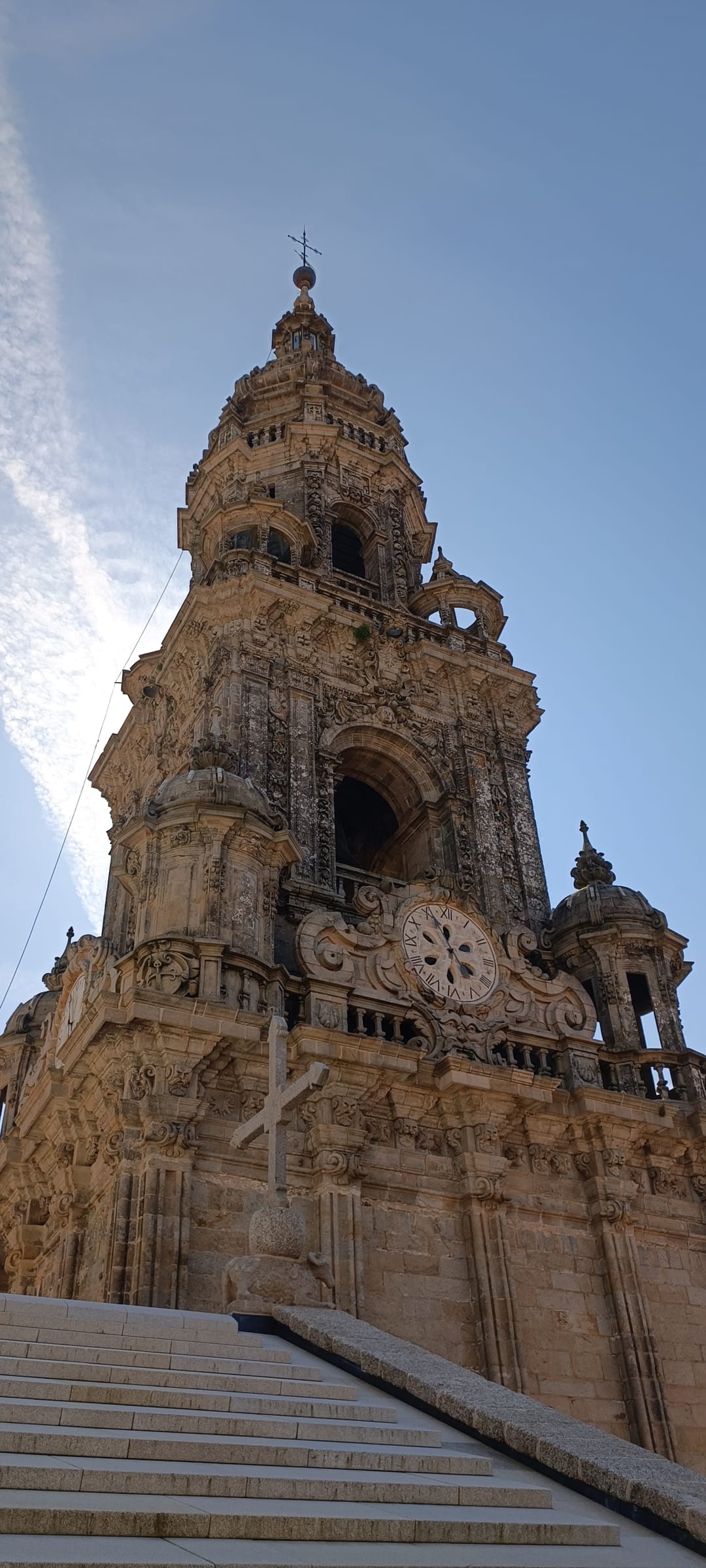 Torre del reloj de la catedral de Santiago de Compostela