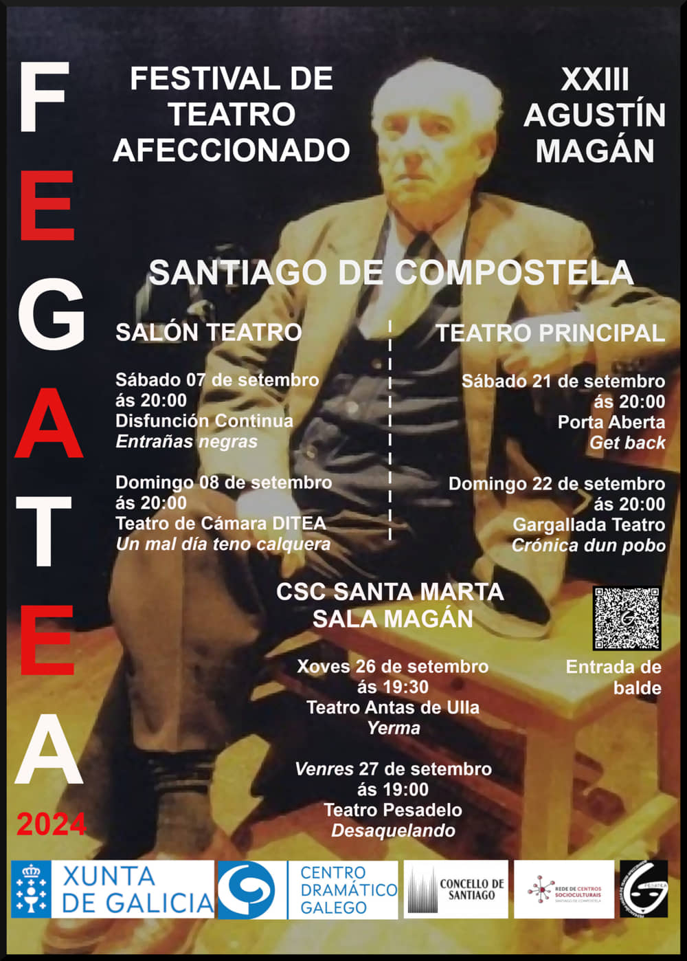 Cartel Festival de Teatro Aficionado Agustín Magán