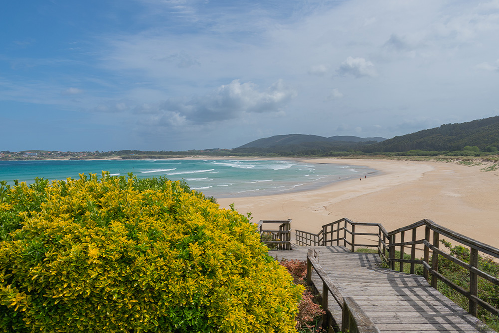 La playa de San Jorge, en Ferrol.